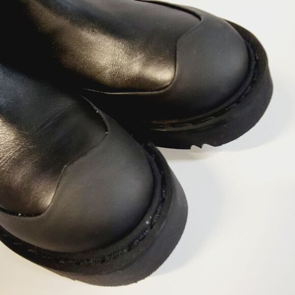 Aquatalia Holly Black Leather Lub Boots and Dust Bag Size 8 NIB - Picture 8 of 14